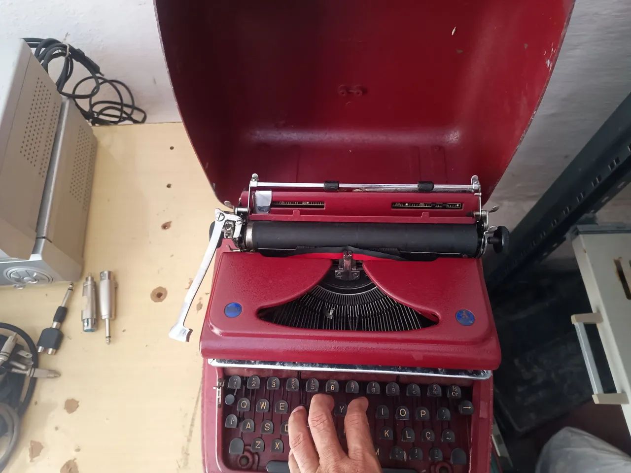 Máquina de datilografia 