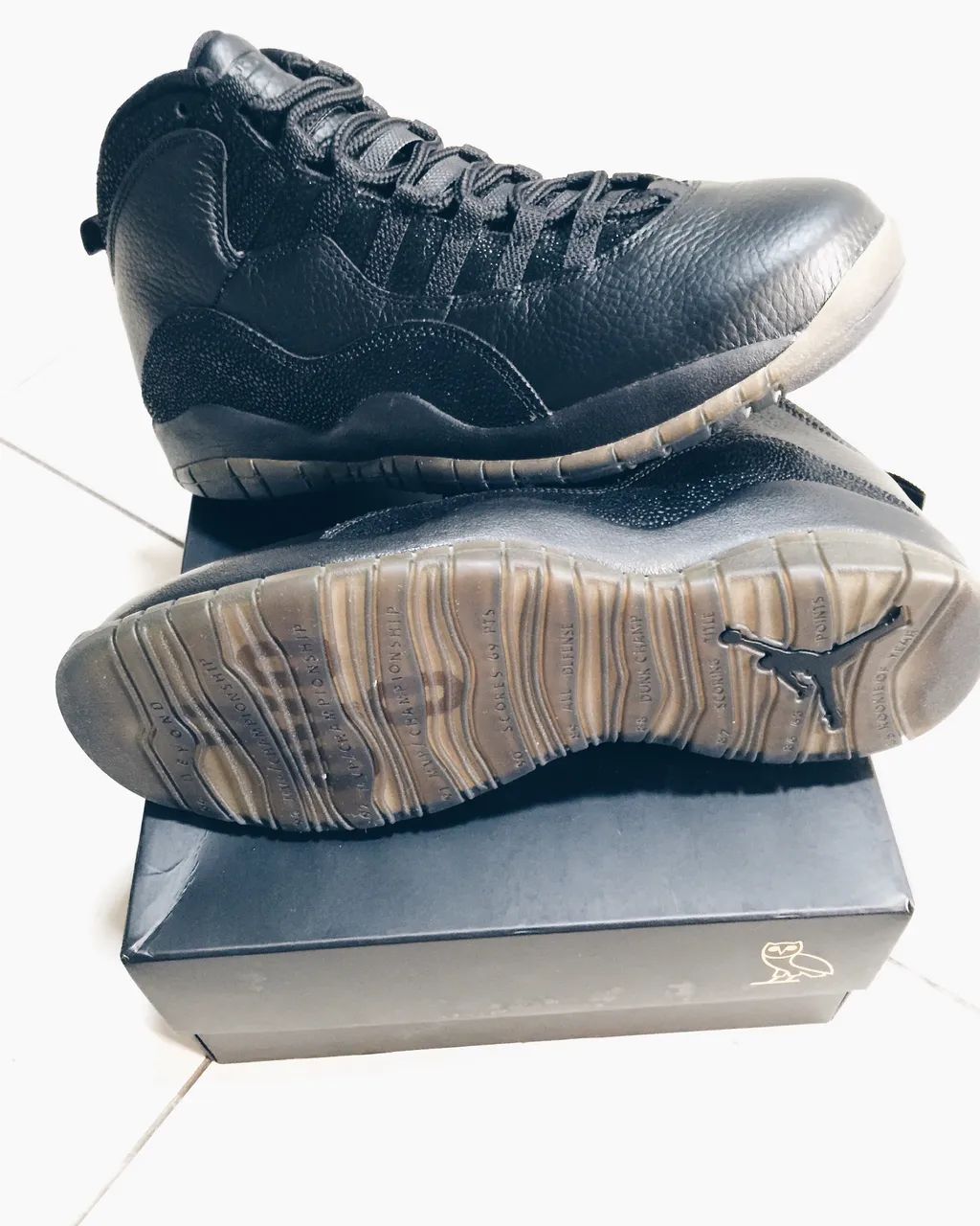 Tenis Nike jordan 10 OVO Drake 