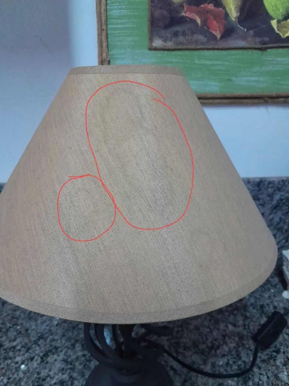 Abajur de mesa com base de ferro fundido  - Foto 5