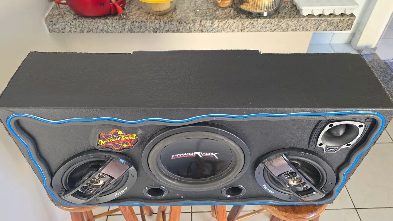 Caixa de Som Completa com LED Neon  - Foto 3