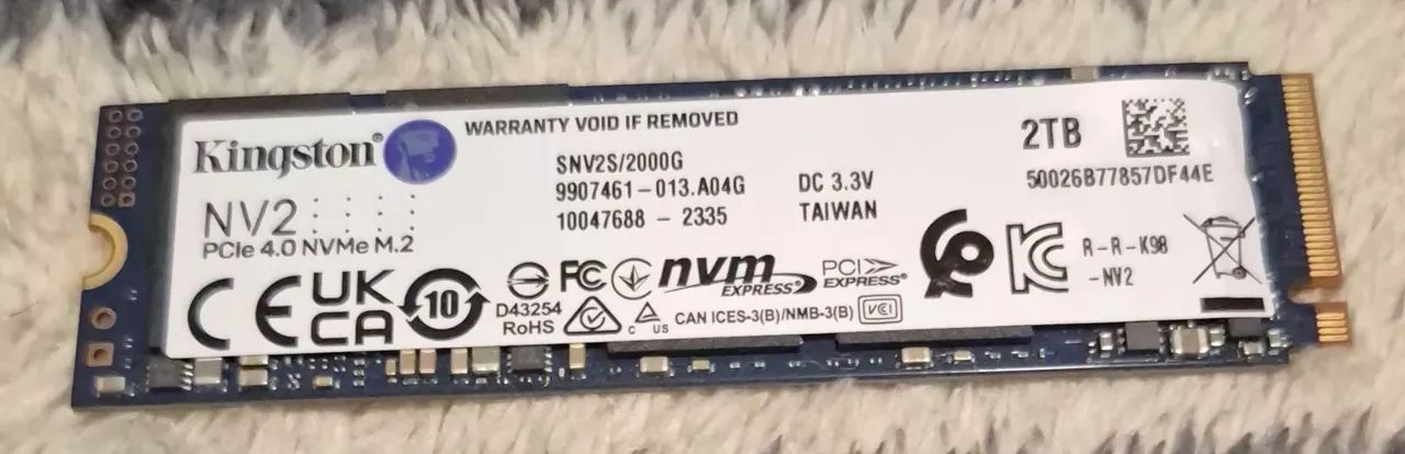 SSD 2TB M2 NVME KINGSTON