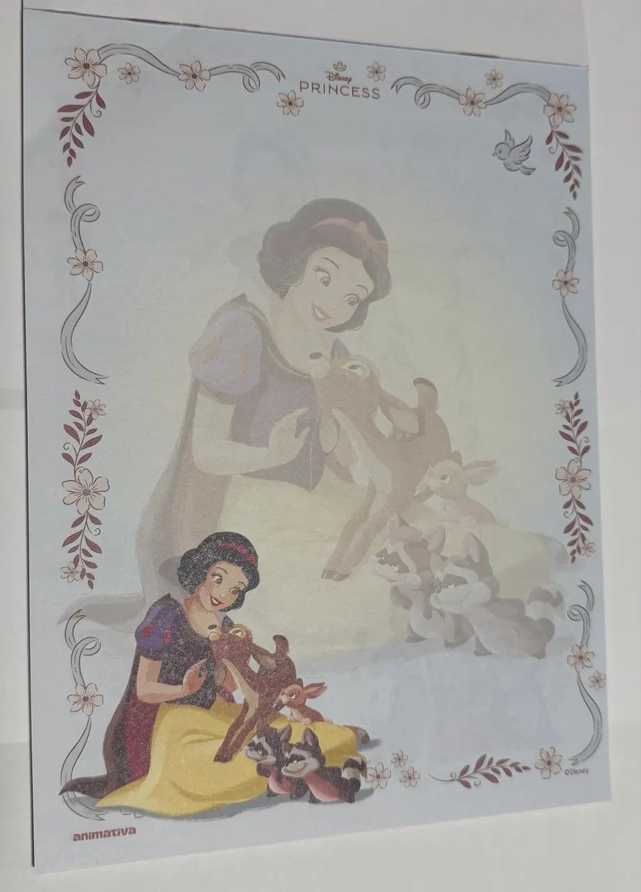 Papel de carta Princesas Disney Animativa 