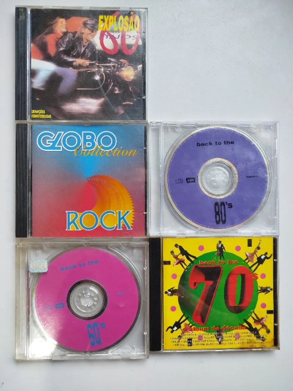 Kit Com 5 CDs - Clássicos das Décadas 60, 70 e 80 - Usados - CDs