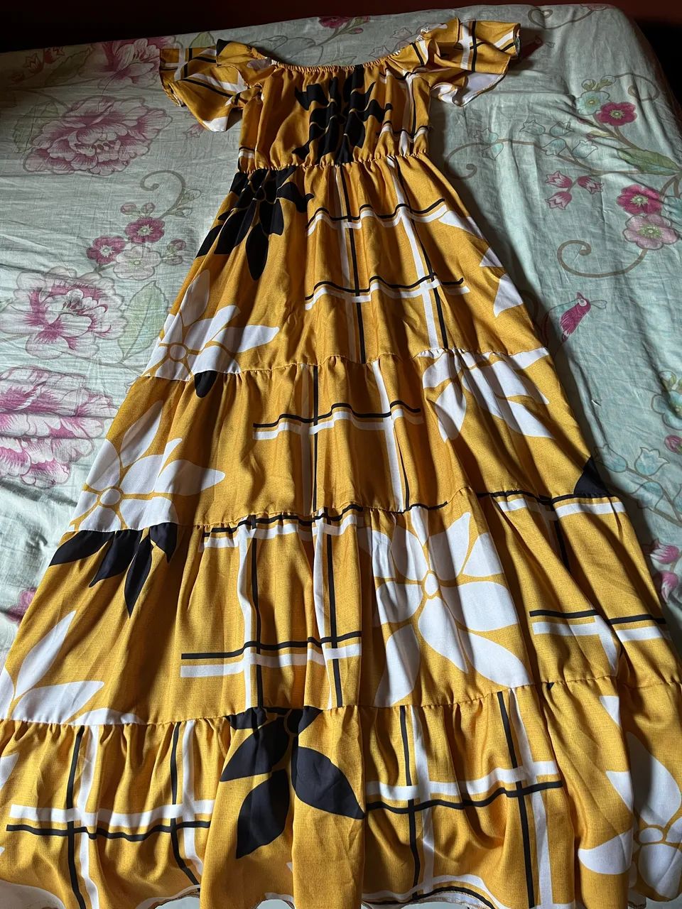 Vestido longo amarelo - Foto 2
