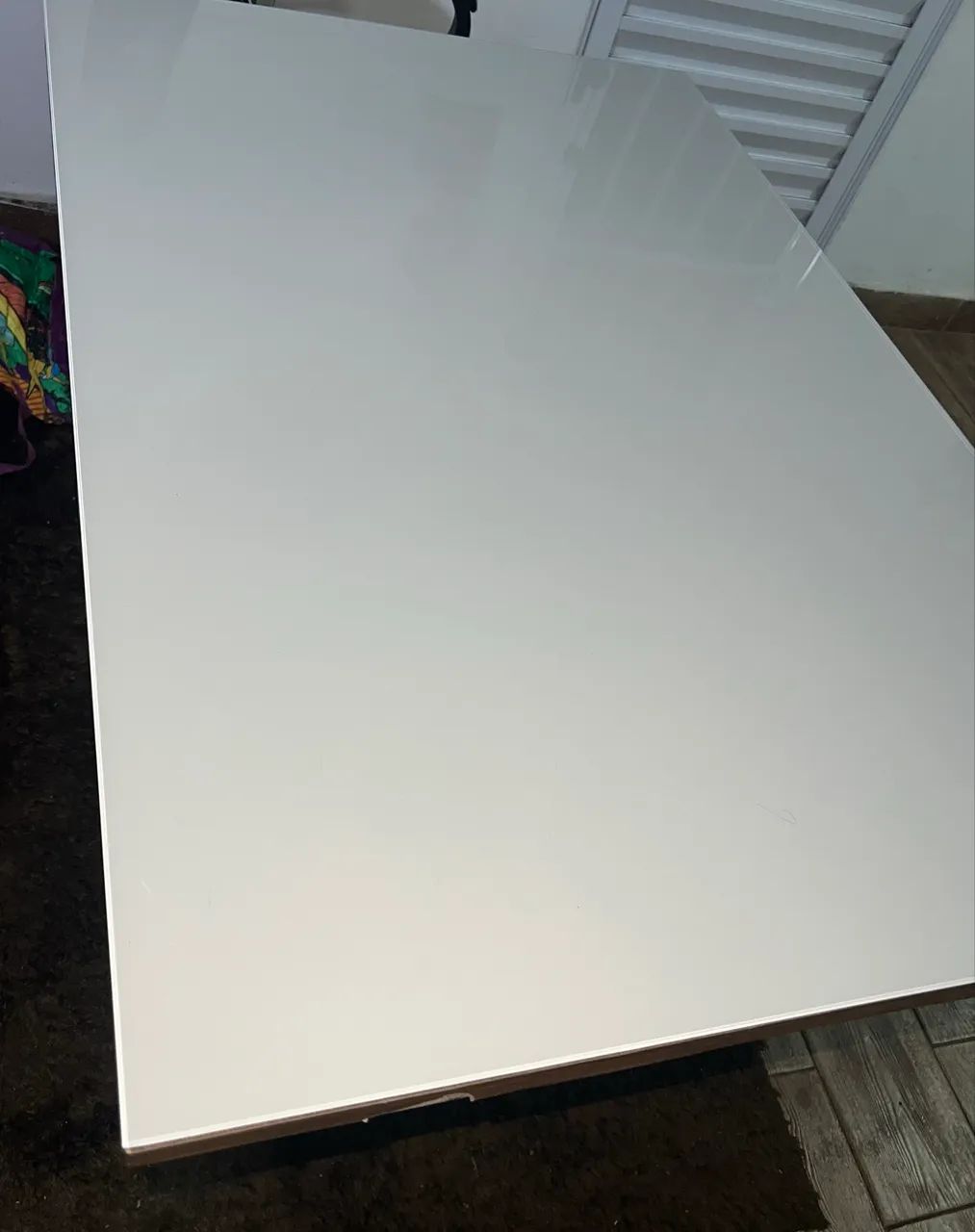Mesa vidro madeira - somente a mesa  - Foto 2