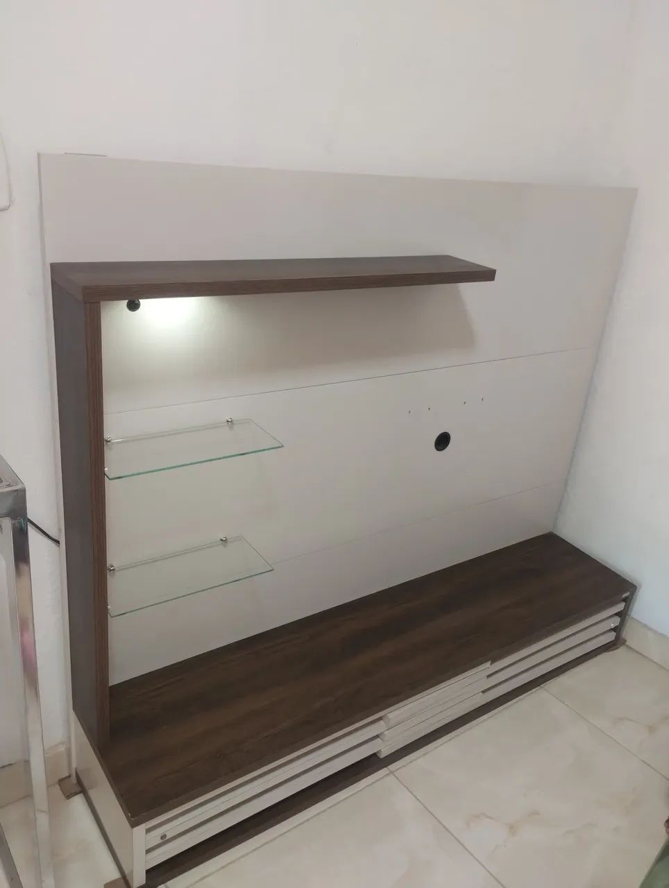 Painel de parede com led