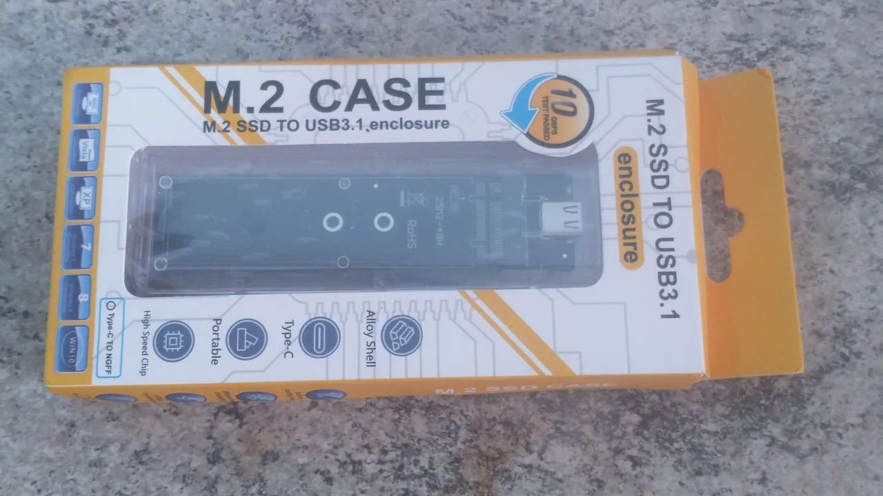 Case para SSD M2 NGFF USB 3.1