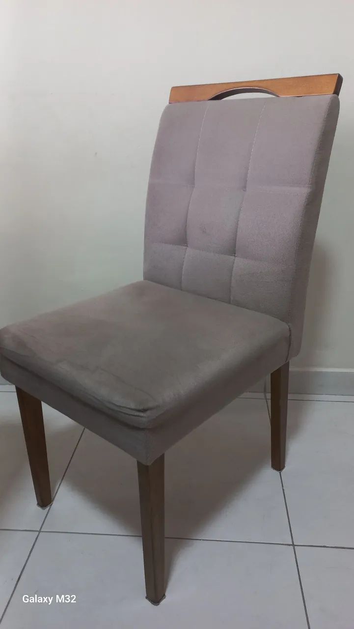 Mesa em madeira e vidro moderna e bonita - Foto 2