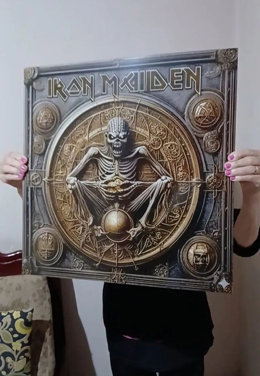Iron maiden Eddie 50x50 Grande Placa Decorativa  - Foto 2