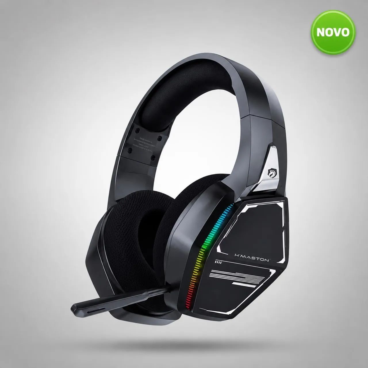 Headset Gamer Sem Fio H?Maston SNS13 RGB USB e USB-C com Microfone - Foto 3