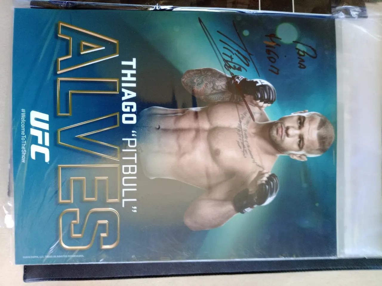 Poster de Lutadores UFC Autografado - Foto 3