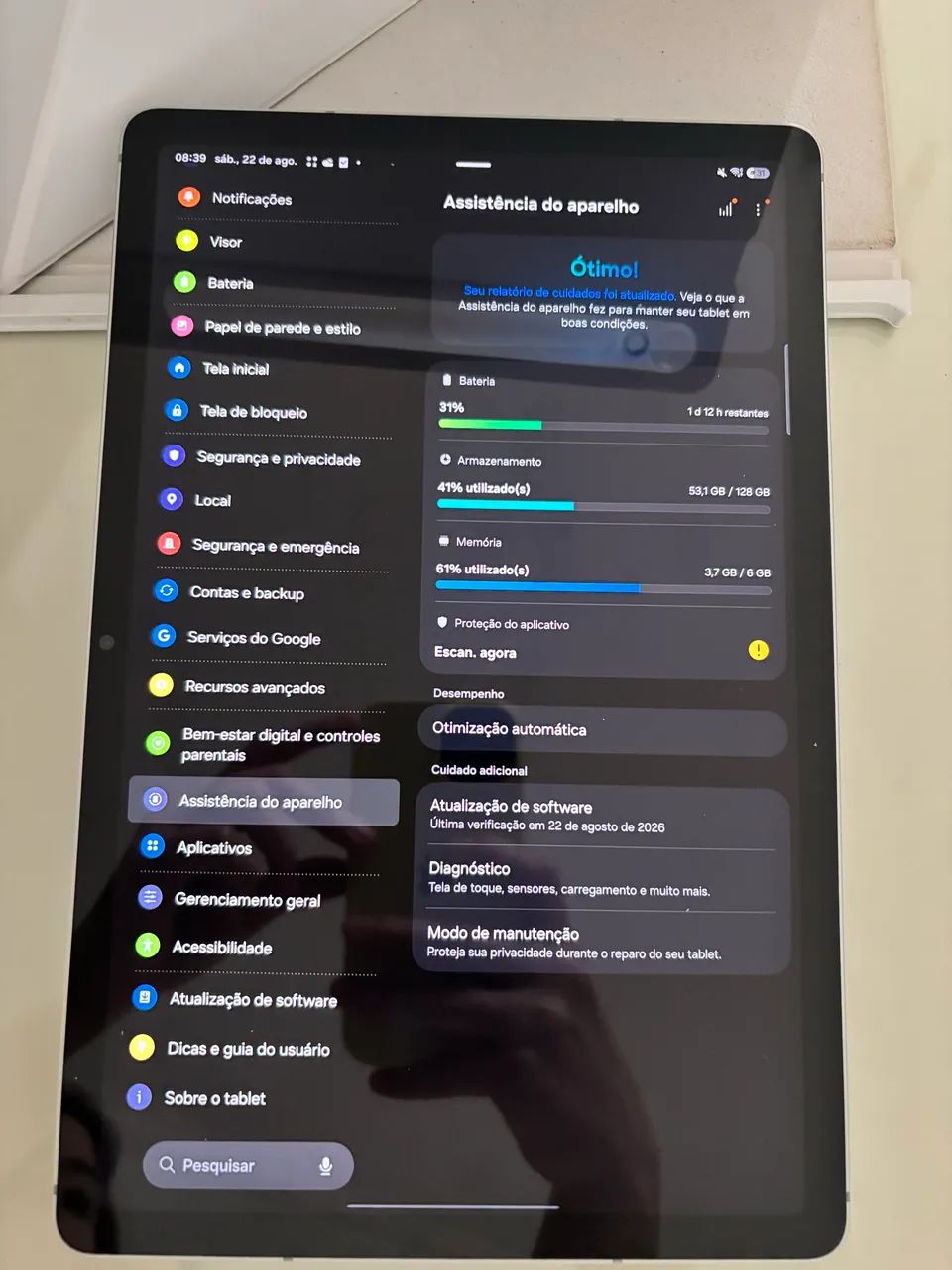 Tablet Samsung Galaxy Tab S9 FE Wifi, 128GB, 6GB RAM - Foto 3