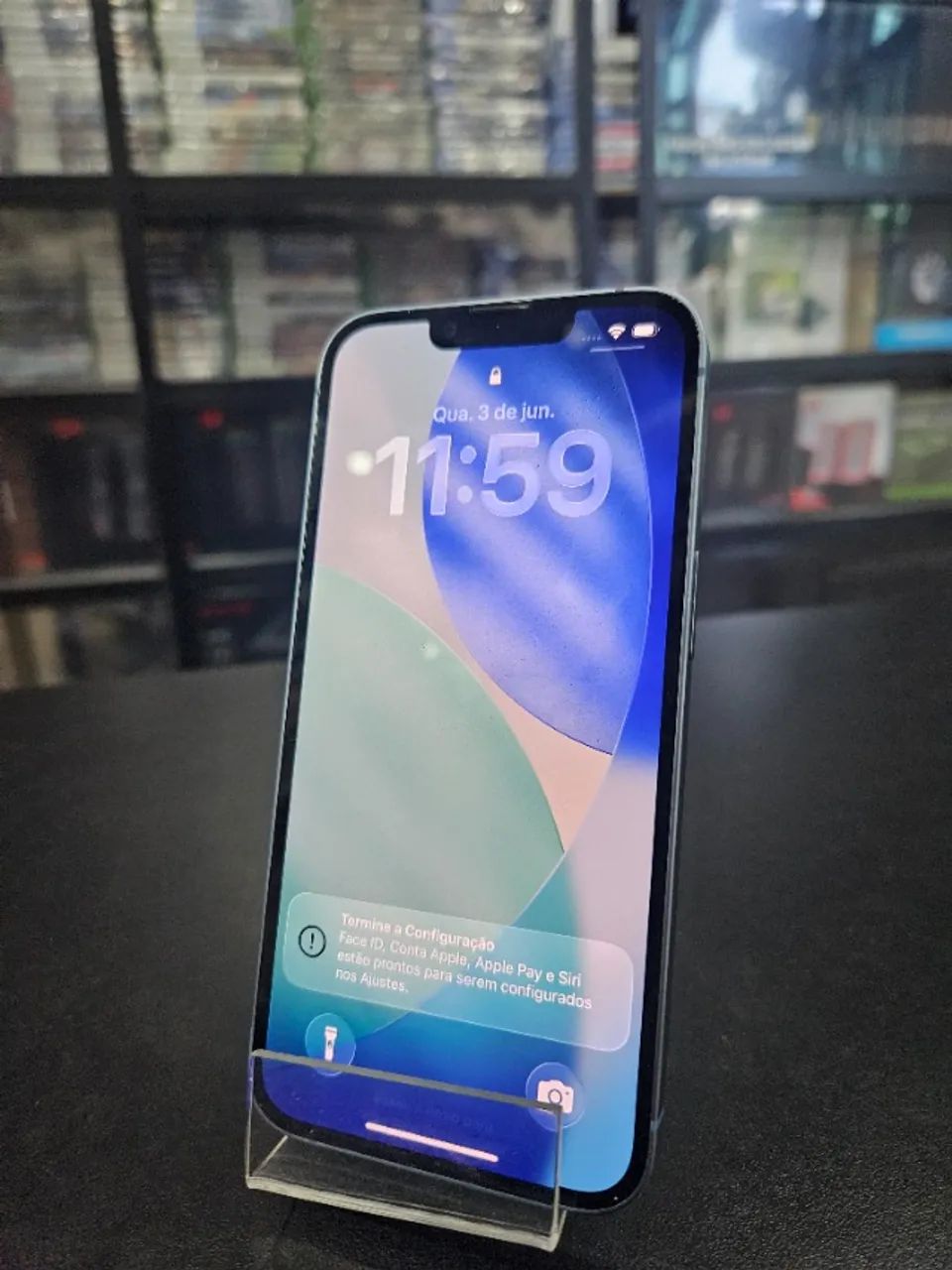Celular Smartphone IPhone 14 Azul, 128GB Saúde da Bateria 84% - Foto 3