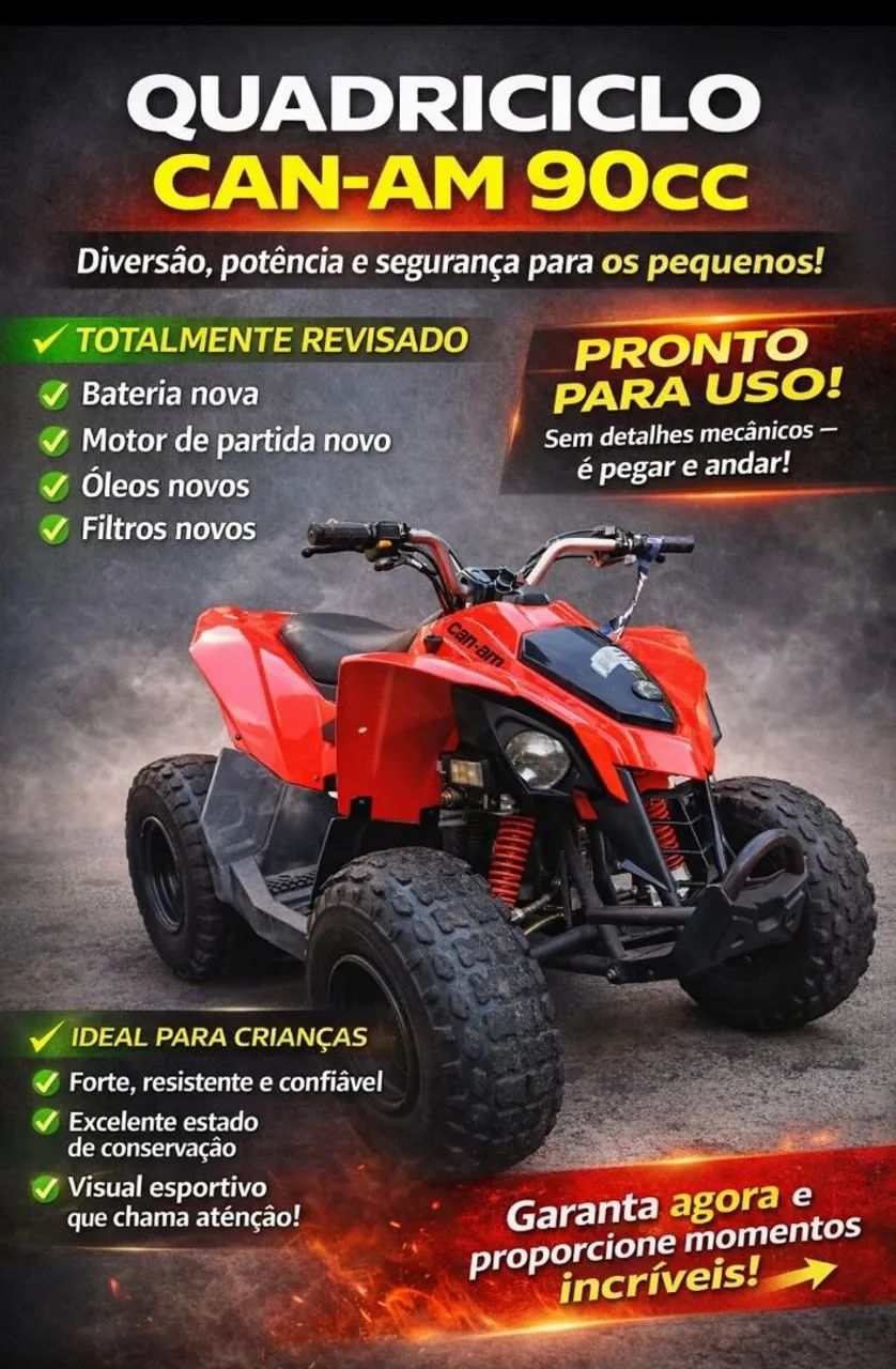 Quadriciclo Infantil BRP Can Am - DS90 