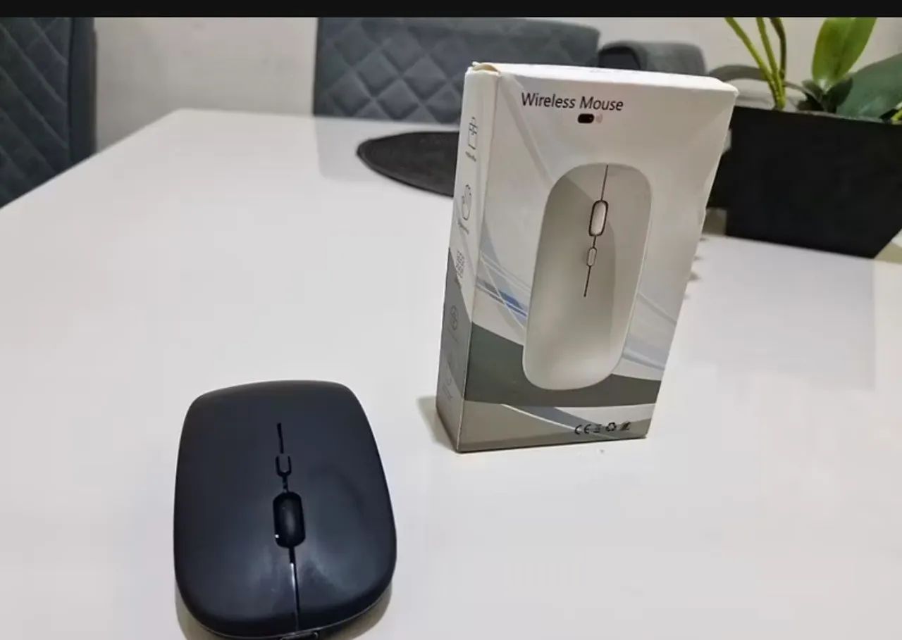 Mouse Sem Fio - Bateria Interna Recarregável e LED 