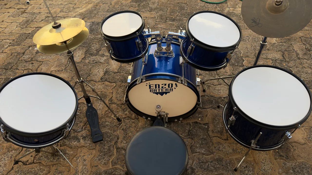BATERIA INFANTIL NAGANO ONE AZUL - Foto 4