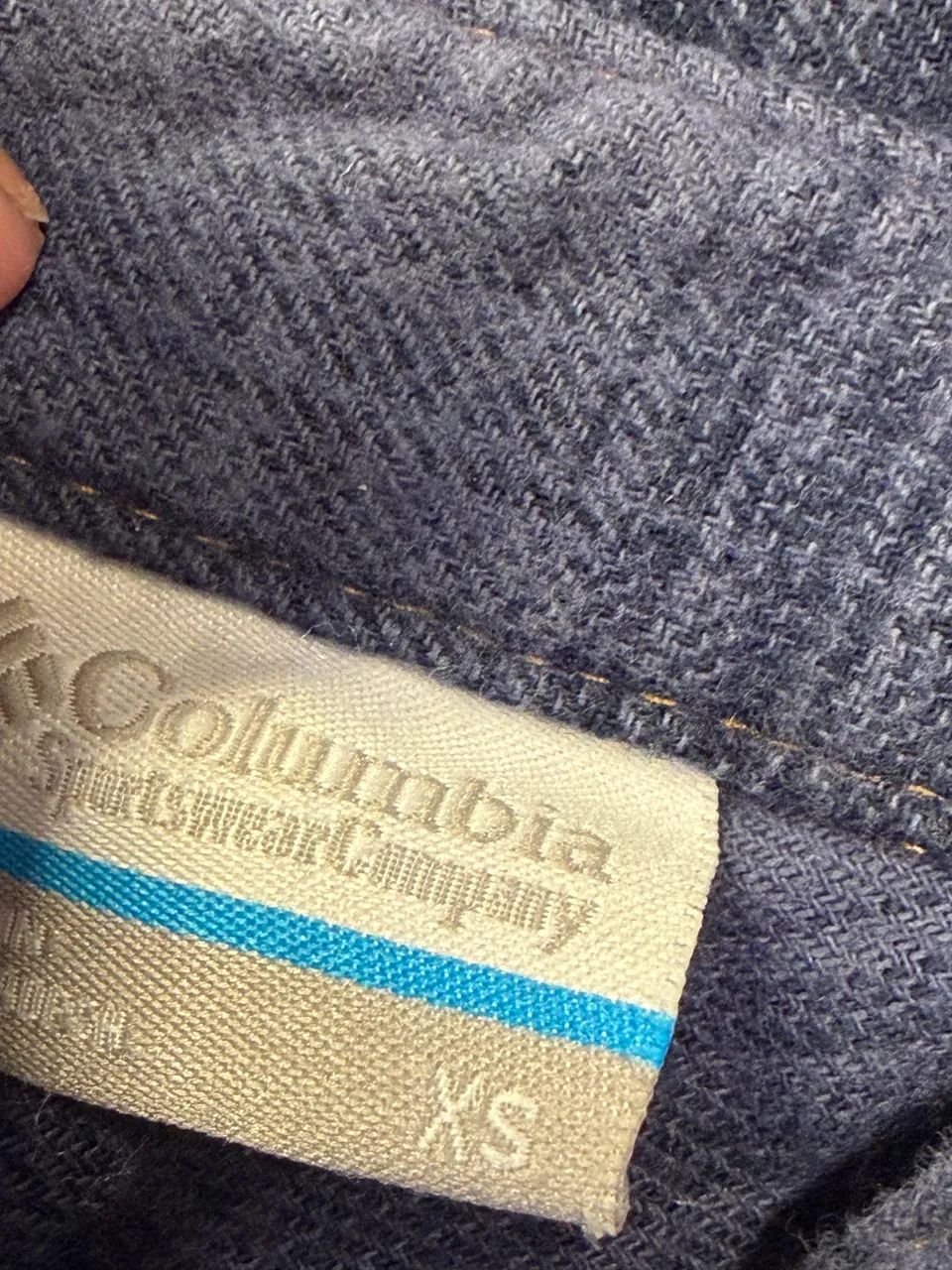 Camisa Columbia azul xadrez tam XP - Foto 2