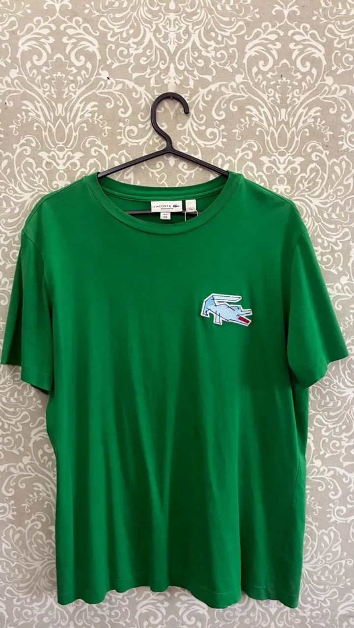 camiseta verde lacoste original 