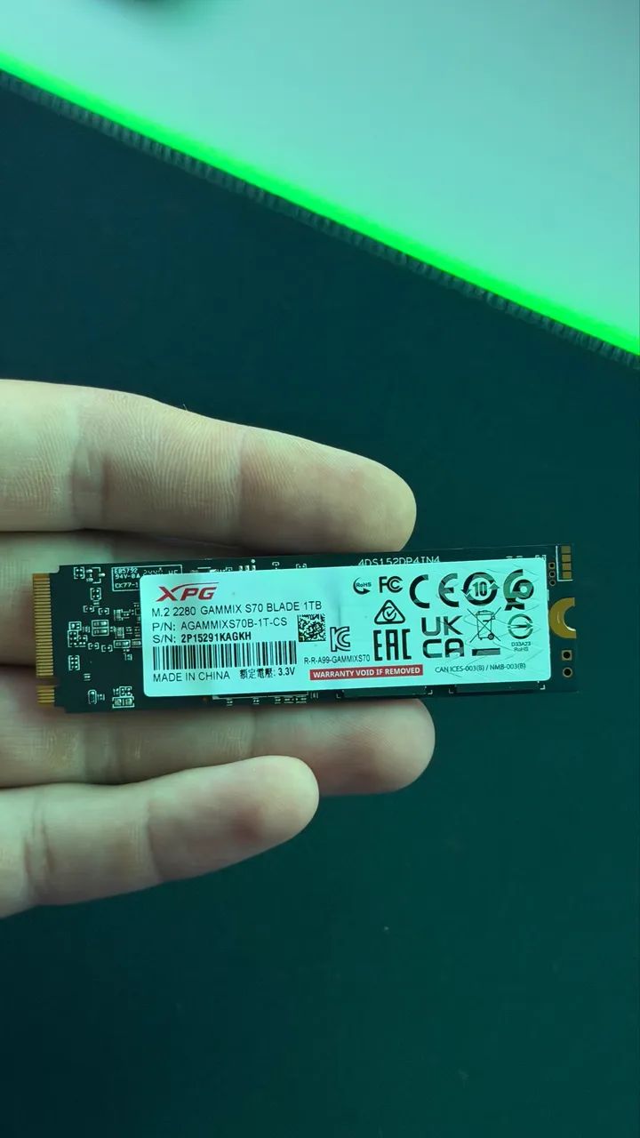 SSD NVME XPG 7400MB/s TOP DE LINHA - Foto 5