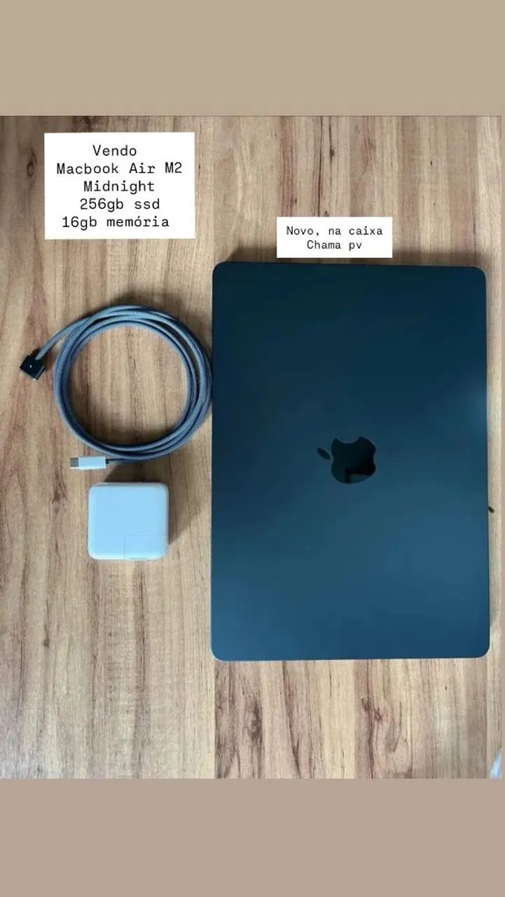 Macbook Air M2 Midnight 256gb ssd 16gb Ram