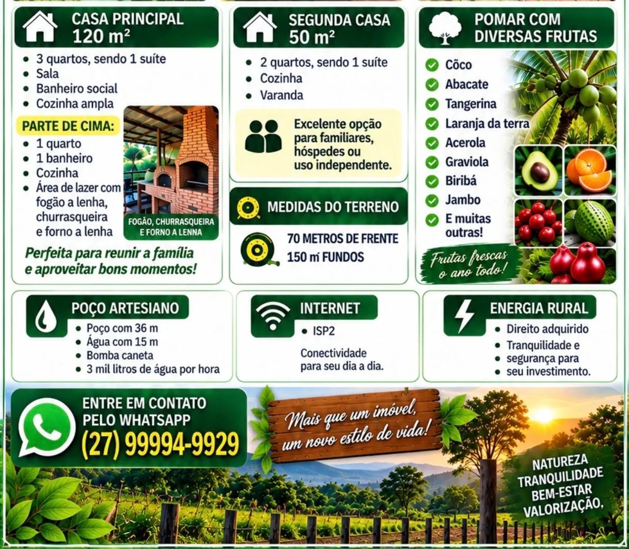 Sítio com 10.000m², 2 casas, pomar - Village do Sol, Guarapari - Foto 2