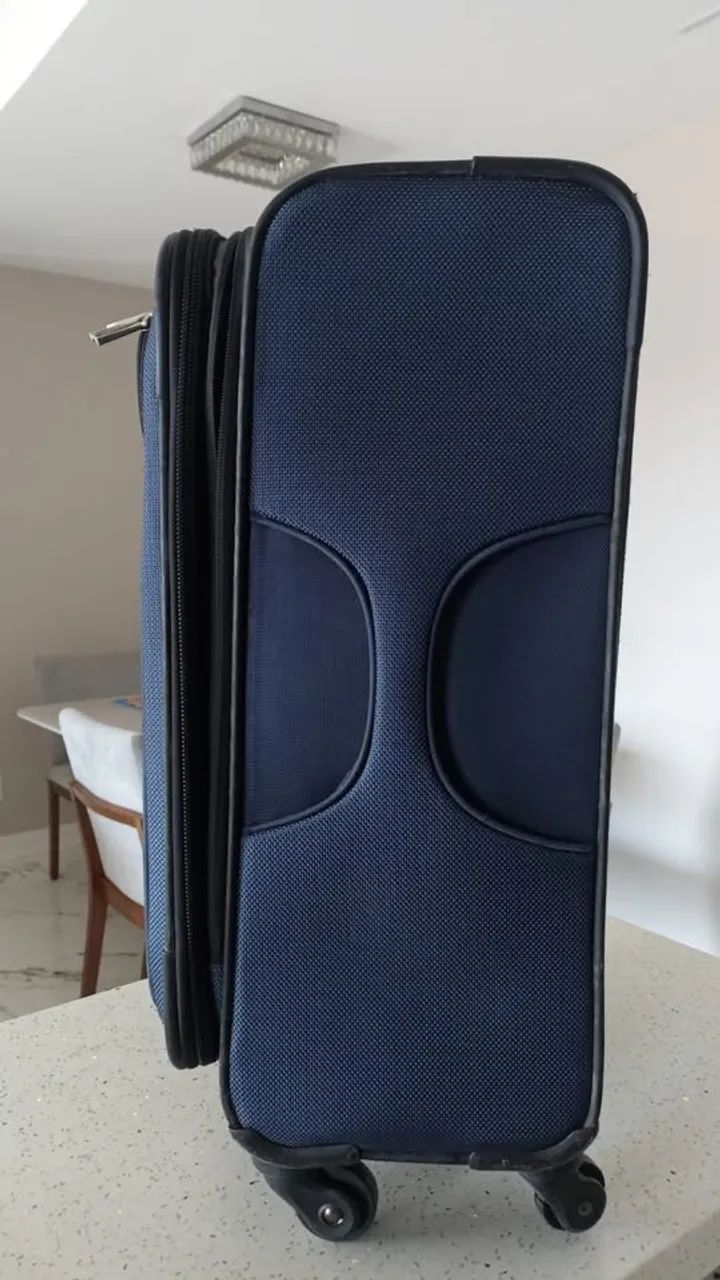 mala samsonite kick-air média azul - Foto 3