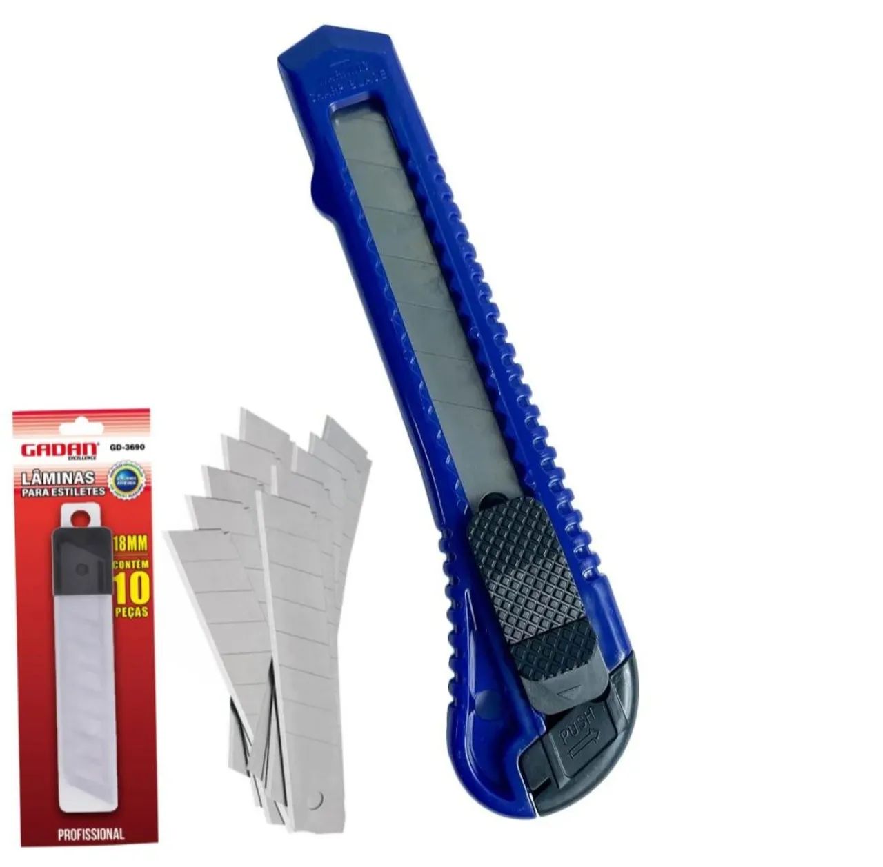 Kit Estilete Grande + Refil C/10 Lâminas - Foto 4