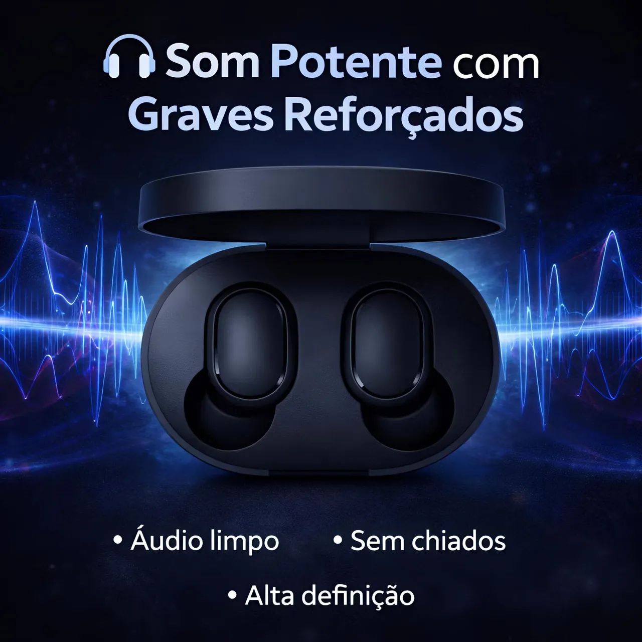 Fone de ouvido sem fio Bluetooth  - Foto 3