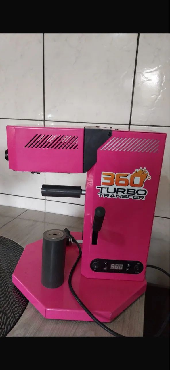 Prensa manual turbo transfer 360 rosa - Foto 2
