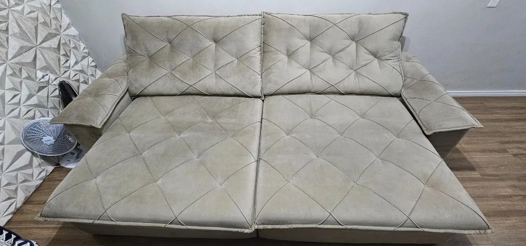 Sofá Retrátil e Reclinável 2,90m - Excelente Estado - Foto 2