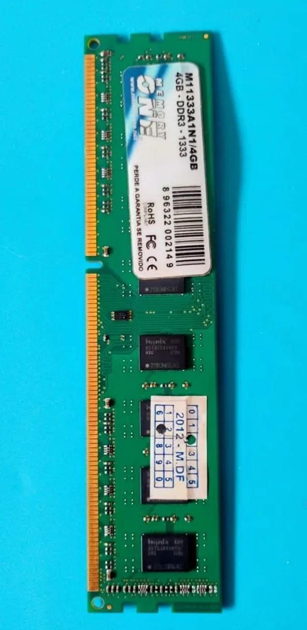 Memória RAM Memory One 4GB DDR3 1333MHz Desktop Usada