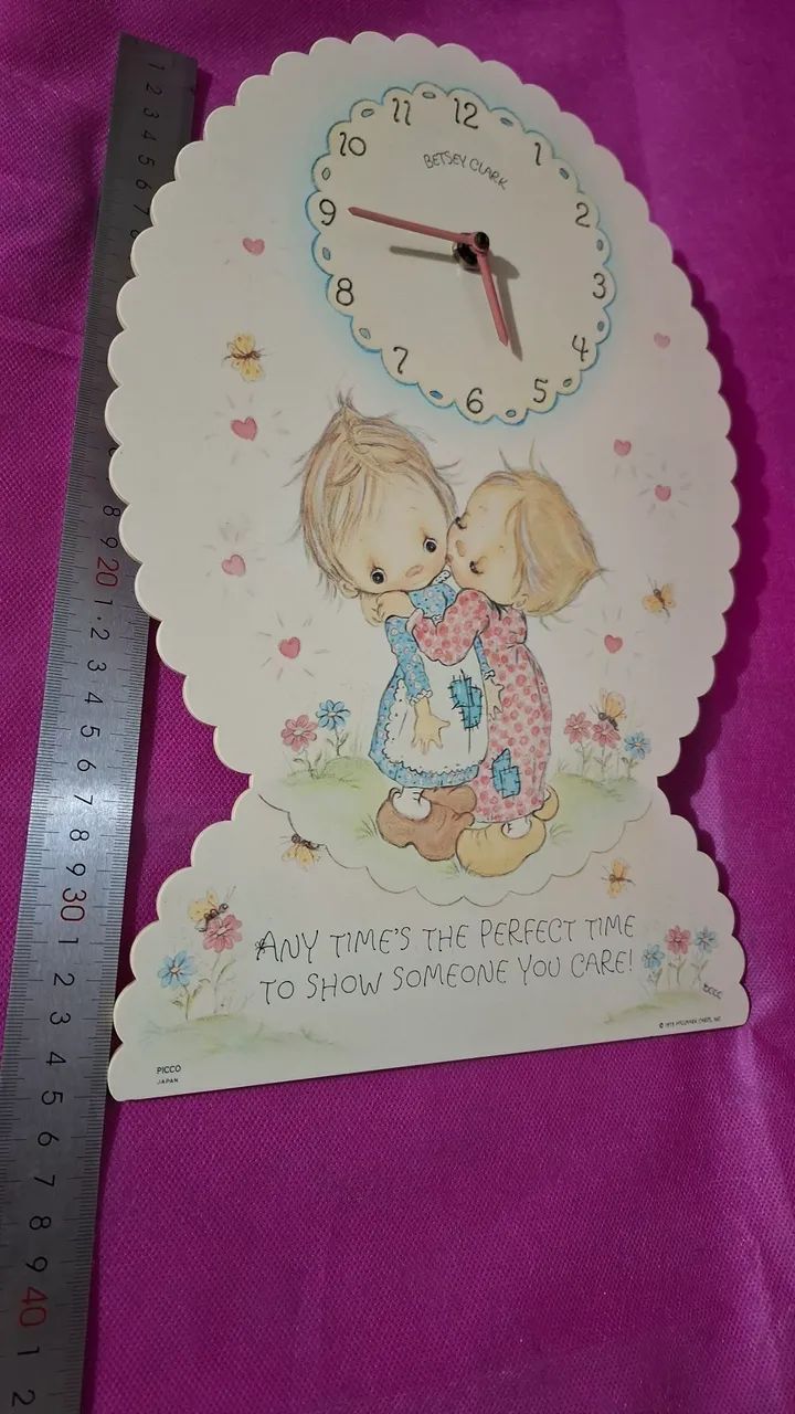  Betsey  Clark Relogio de Parede Vintage original  Grande  - Foto 3