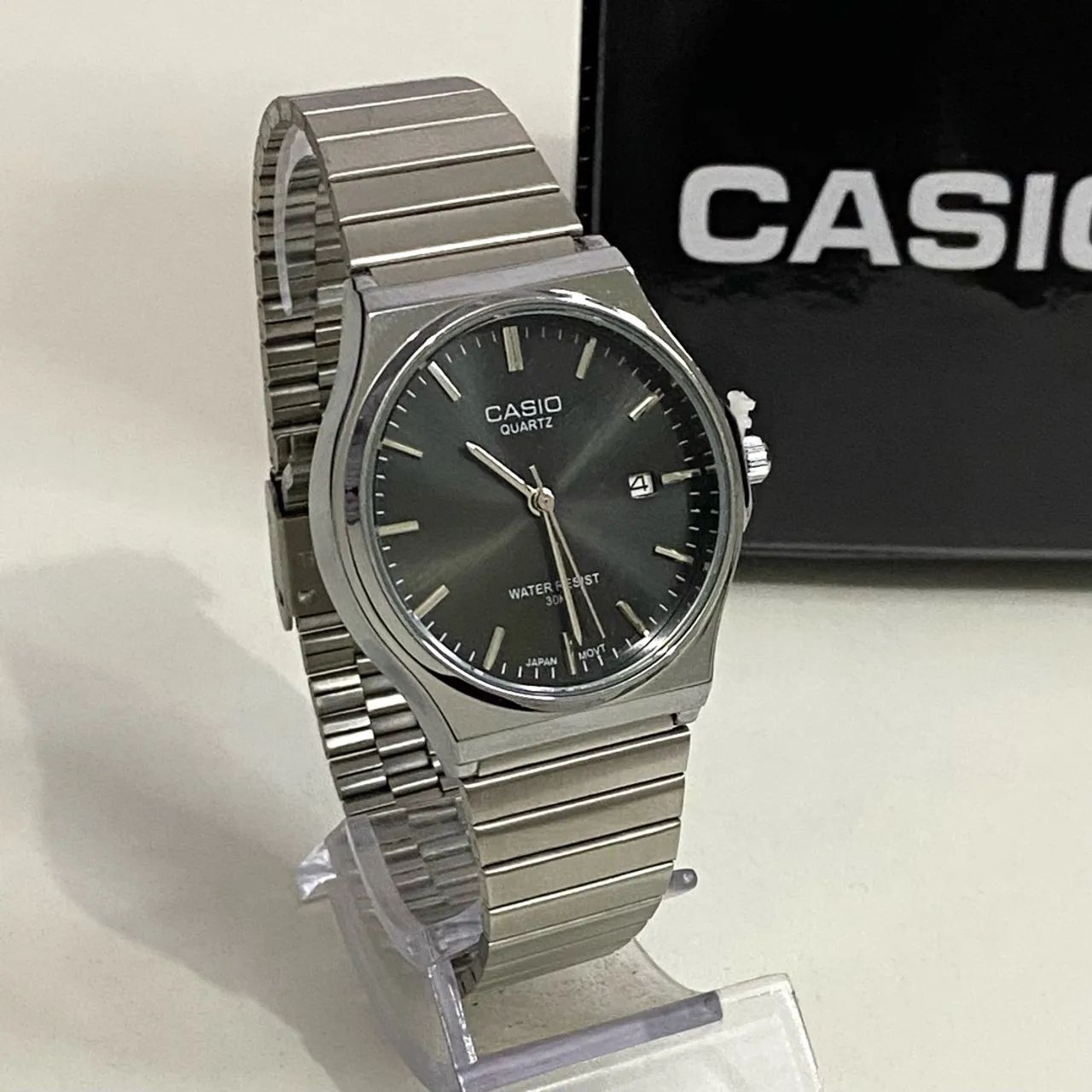 Casio vintage A180 prateado novo + caixa  - Foto 2