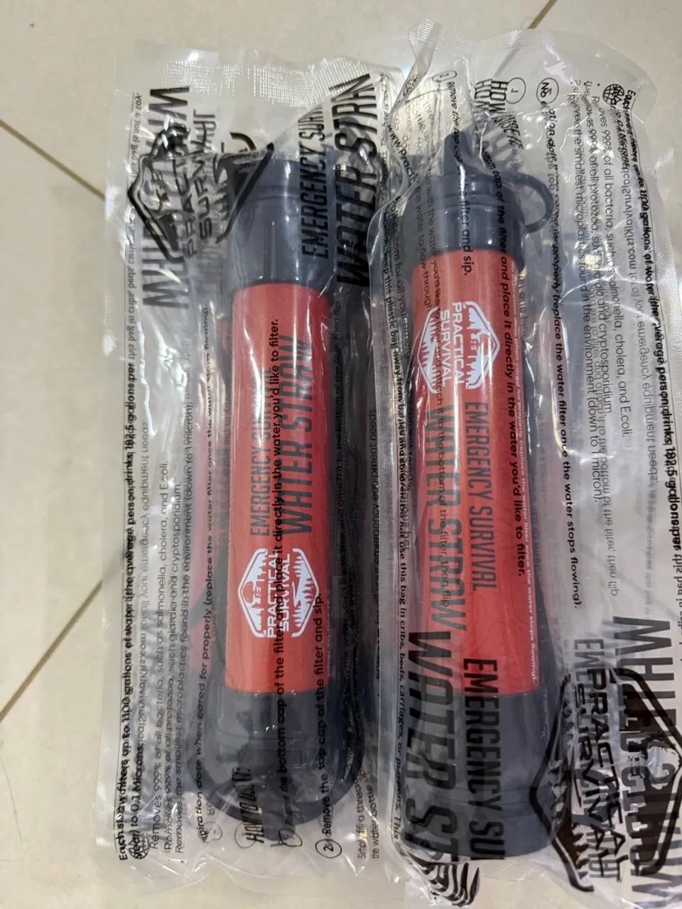 5 - Canudos de sobrevivência