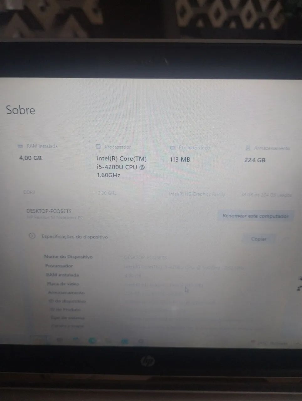Notebook Cora I5, 4gb de memória. - Foto 3
