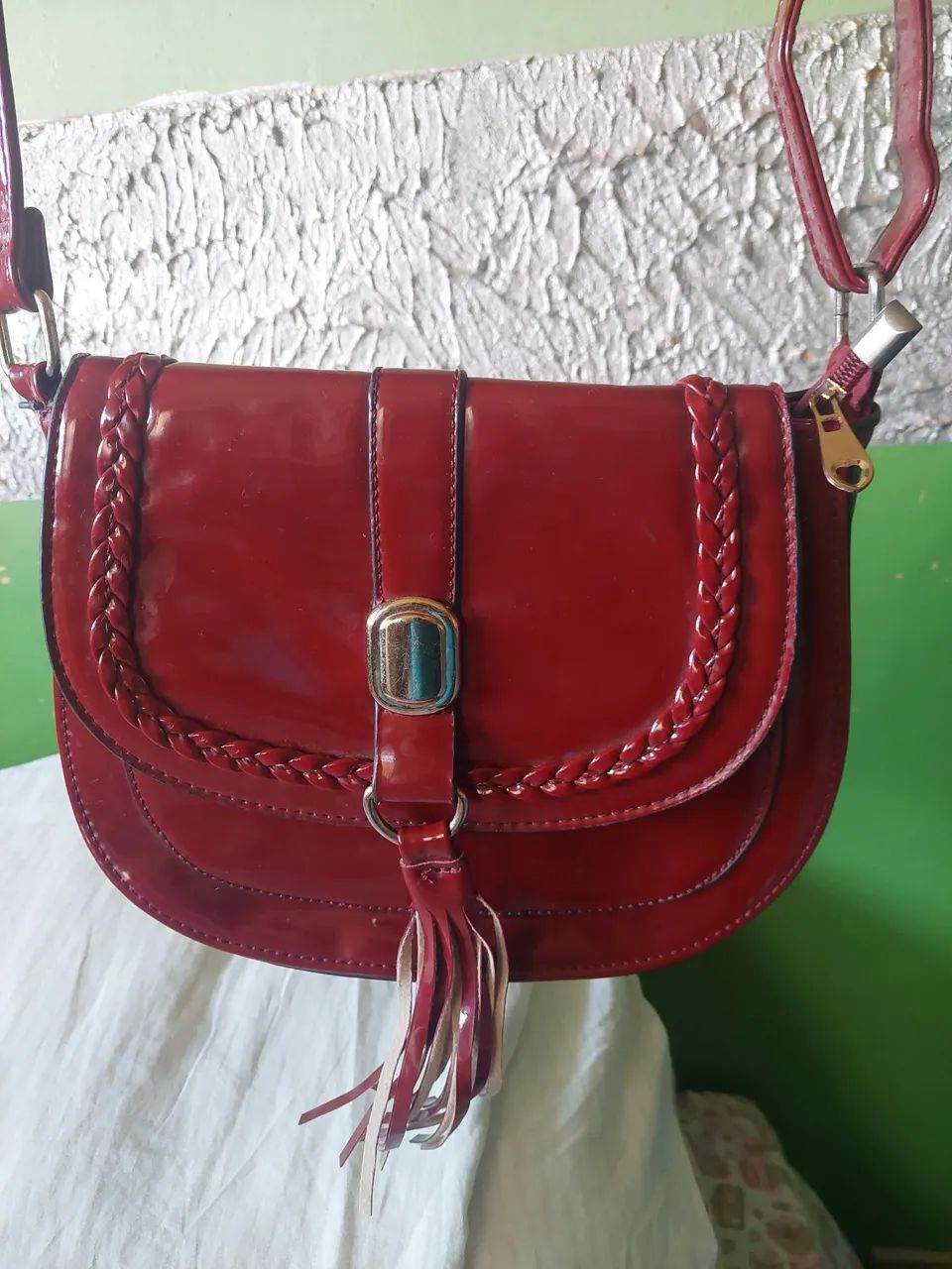 LIQUIDAÇÃO!! Bolsa Fem cor vinho