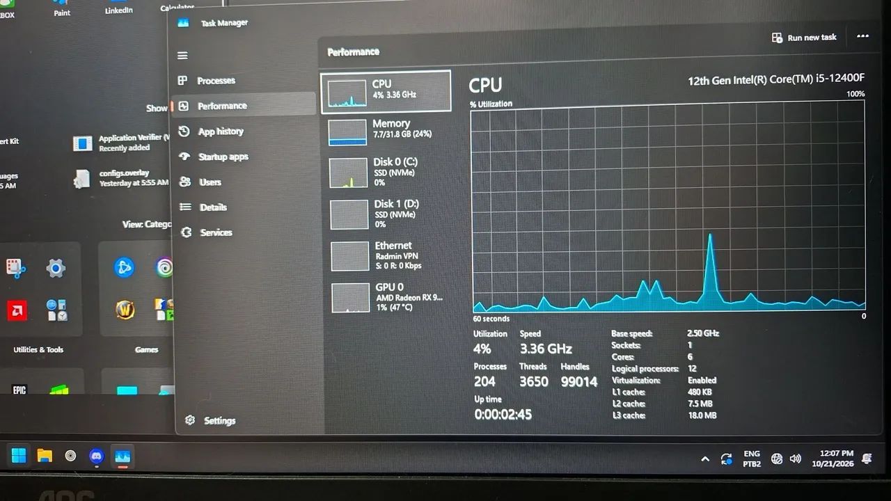 Processador Intel Core i5-12400F - Foto 4