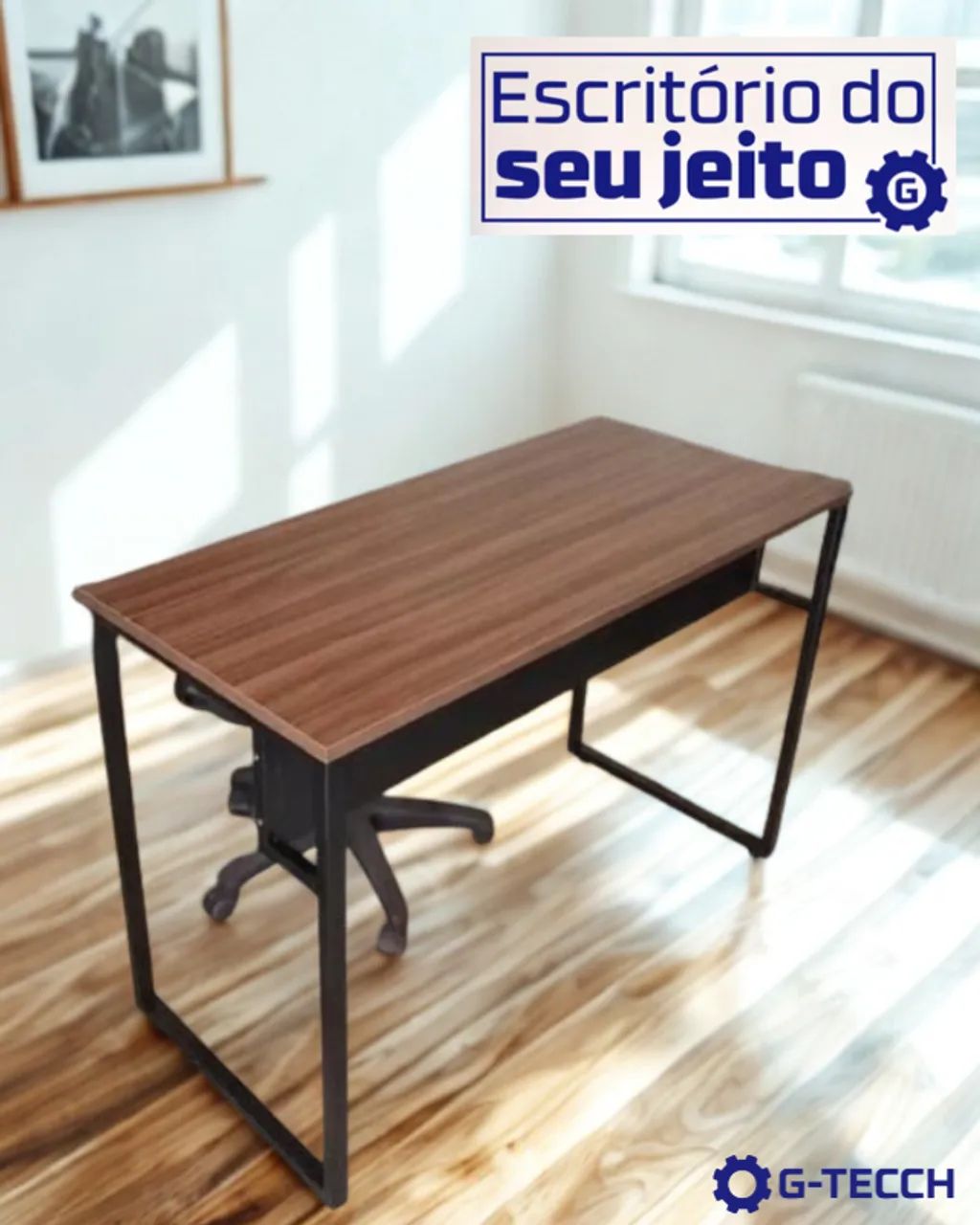Escrivaninha Reforçada 1,1 m NOVA Mesa Multiuso Notebook Estudo para Computador Escritório493634940547246081