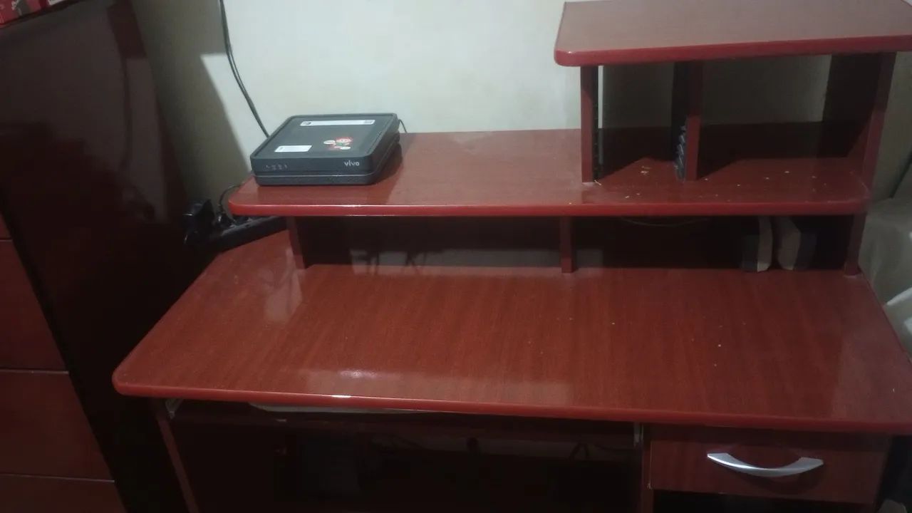 mesa para computador com suporte para impressora  - Foto 3
