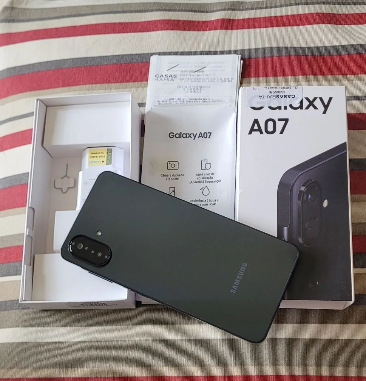 Celular Samsung A07 novo 128gb 