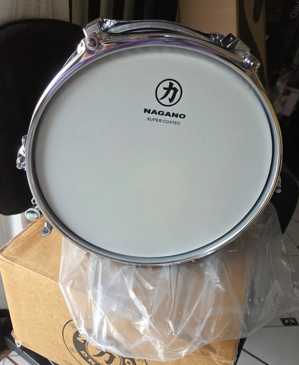 Caixa P/ Bateria Nagano Extreme Beat 10'x5 Alumínio Nova. - Foto 3