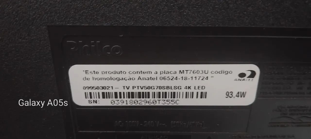 Smart TV Philco Ultra HD Wi-Fi  50 polegadas