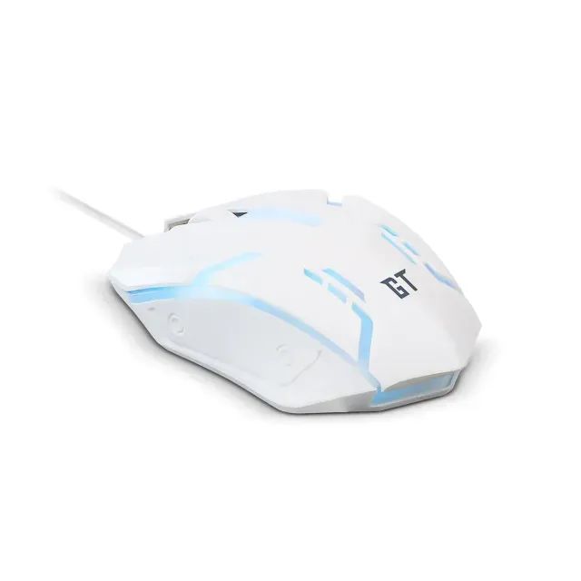 Headset + Teclado + Mouse 1200DPI + Mousepad Branco - Foto 4
