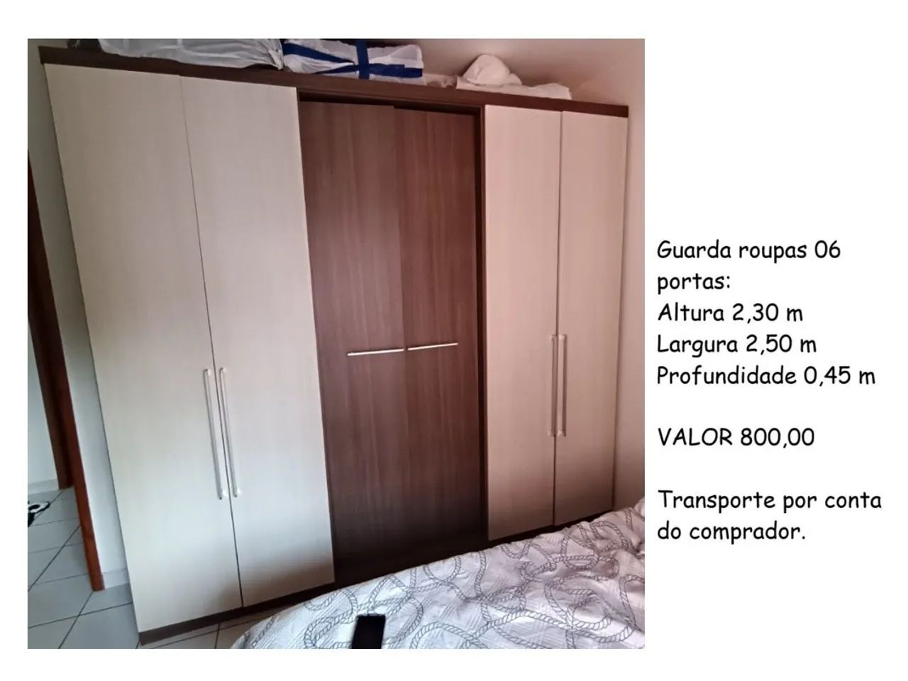 Guarda roupas 06 portas
