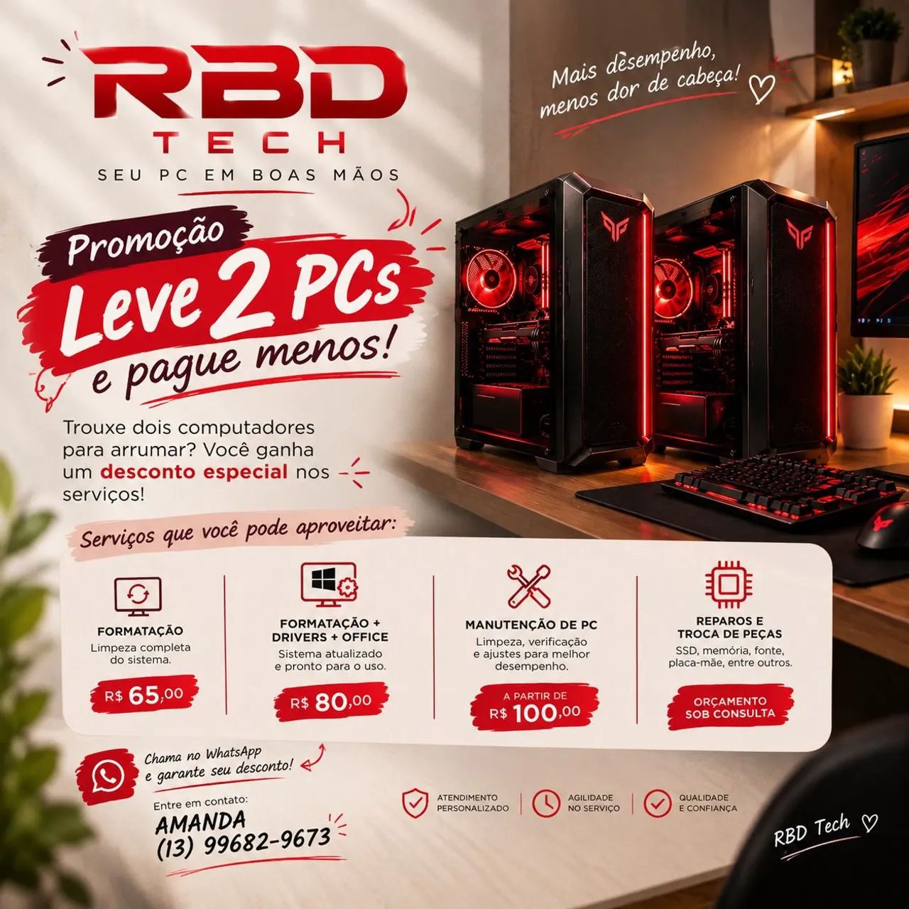 Manutenção e Formatação de PC e Notebook - Foto 2