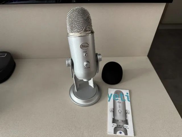 Microfone Condensador Usb Blue Yeti - Prata - Foto 3