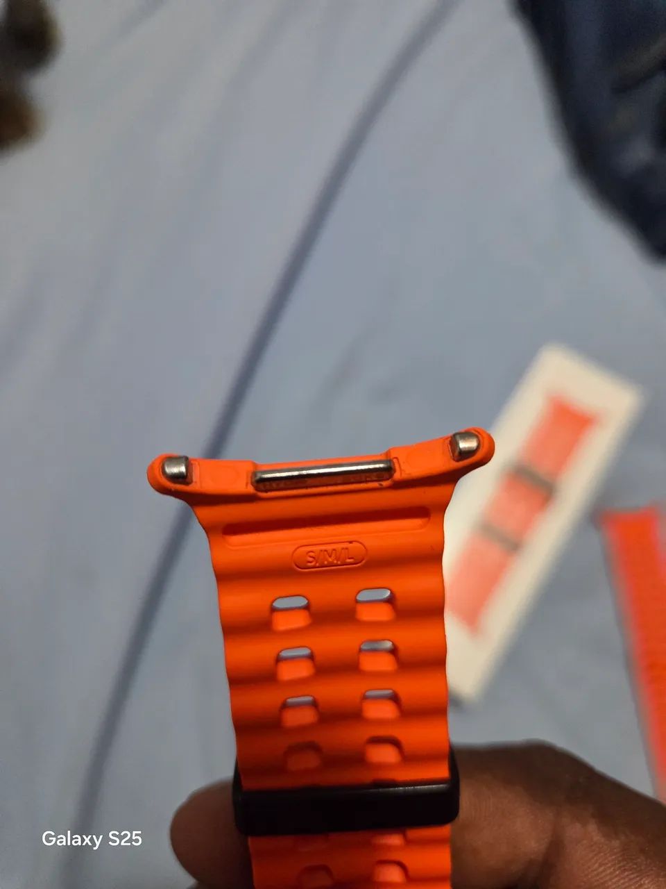 Pulseira ORIGINAL SAMSUNG para Galaxy Watch Ultra - laranja  - Foto 3