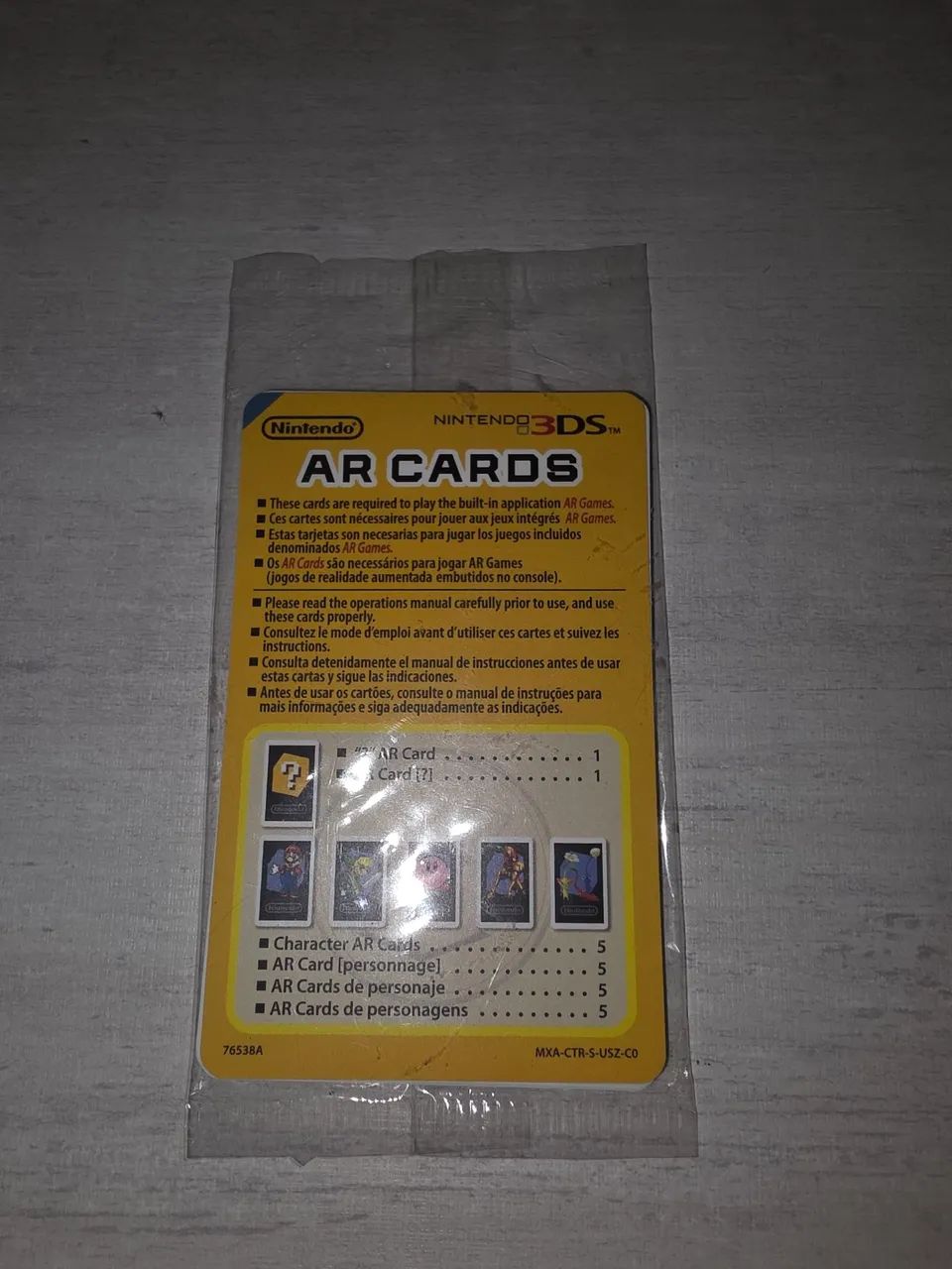 Nintendo 3ds AR Cards lacrado
