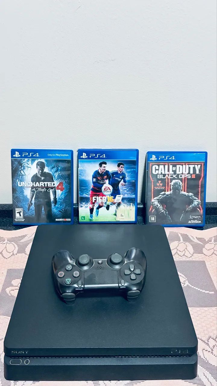 PS4 ❌ PS4 Completo - Conservado e Pronto para Jogar - Consoles de Vídeo