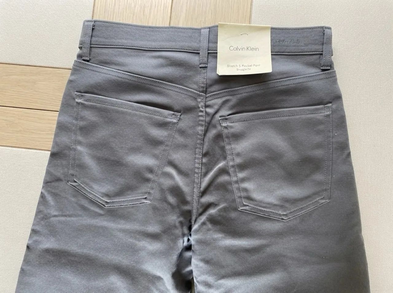 Calça Calvin Klein Stretch cinza  - Foto 3